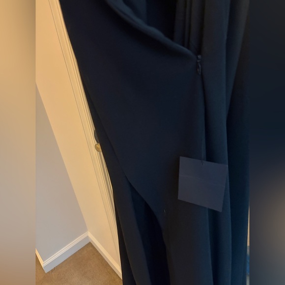 Lulus One-Shoulder Floor Length Dress Black Tie NWT - Picture 5 of 5